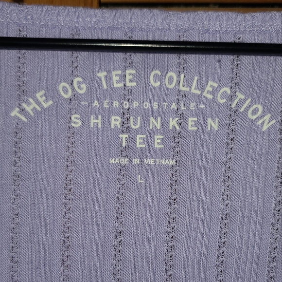 Aeropostale Long Sleeve Shrunken Tee Size L - Picture 2 of 5